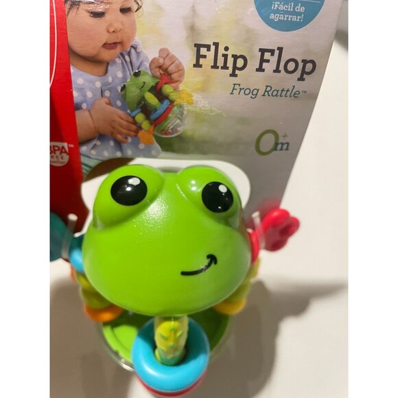 Infantino Flip Flop Frog Rattle BPA-Free Easy-To-Grip Toy For 0+ Months Babies - Picture 7 of 7
